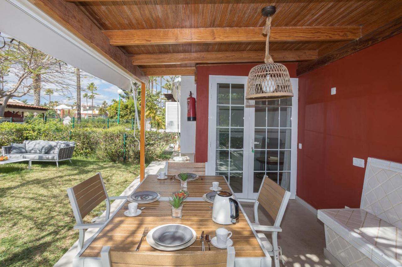 Lightbooking Tunos 73 Maspalomas Gran Jardin Y Barbacoa Kültér fotó